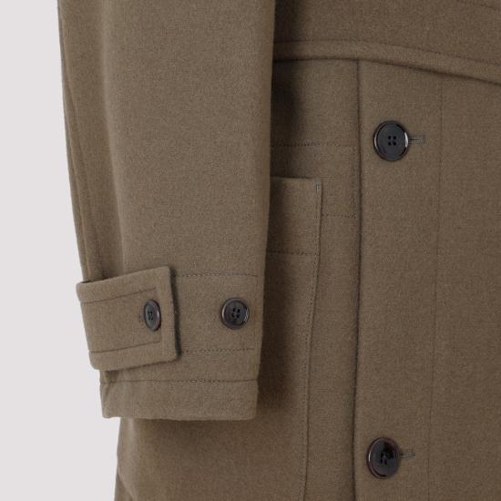 25FW 르메르 랩 더블 울 코트 CO1037LF1116500 DARK SQUIRREL DOM - LEMAIRE