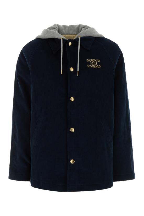 25FW 셀린느 자켓 RV0O6694VGAM3 DARK NAVY RAW DOM