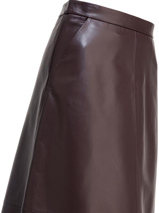 25FW 펄링바이지아니 롱 스커트 GWENDANAPPA GLOVEBORDEAUX Bordeaux - FURLING BY GIANI