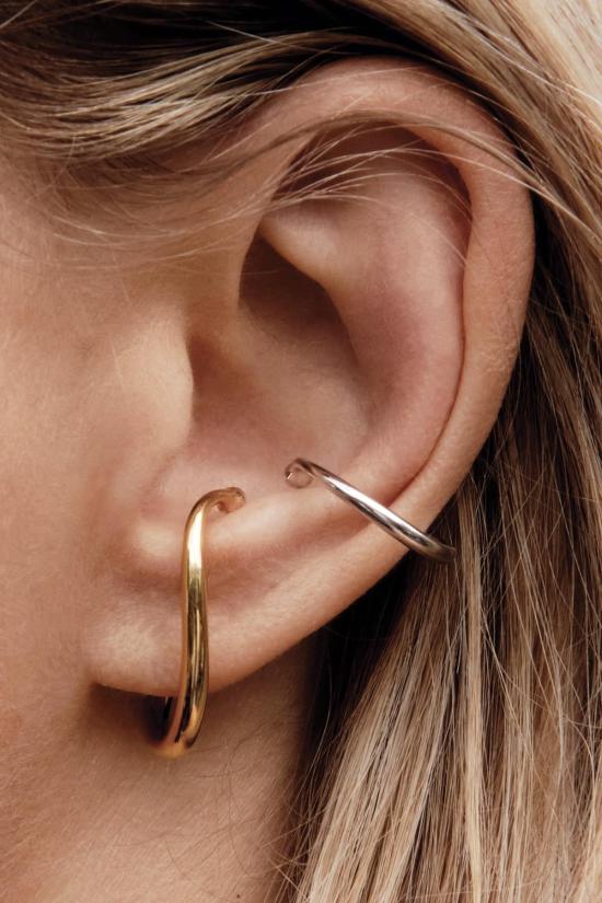  샬롯슈네이 이어링 Charlotte Chesnais Petit Mirage 왼쪽 커프 귀걸이 버메일/실버 - CHARLOTTE CHESNAIS