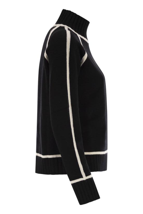 25FW 막스마라 터틀넥 2526366062600 009 BLACK - MAX MARA