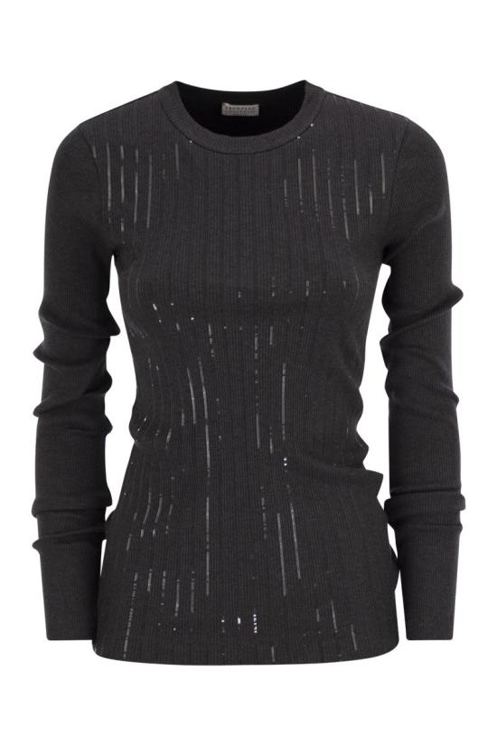 25FW 브루넬로 쿠치넬리 반팔 티셔츠 MG902EI400 C390 ANTHRACITE