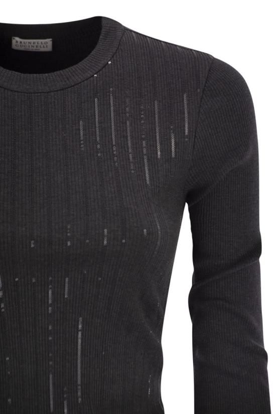 25FW 브루넬로 쿠치넬리 반팔 티셔츠 MG902EI400 C390 ANTHRACITE - BRUNELLO CUCINELLI