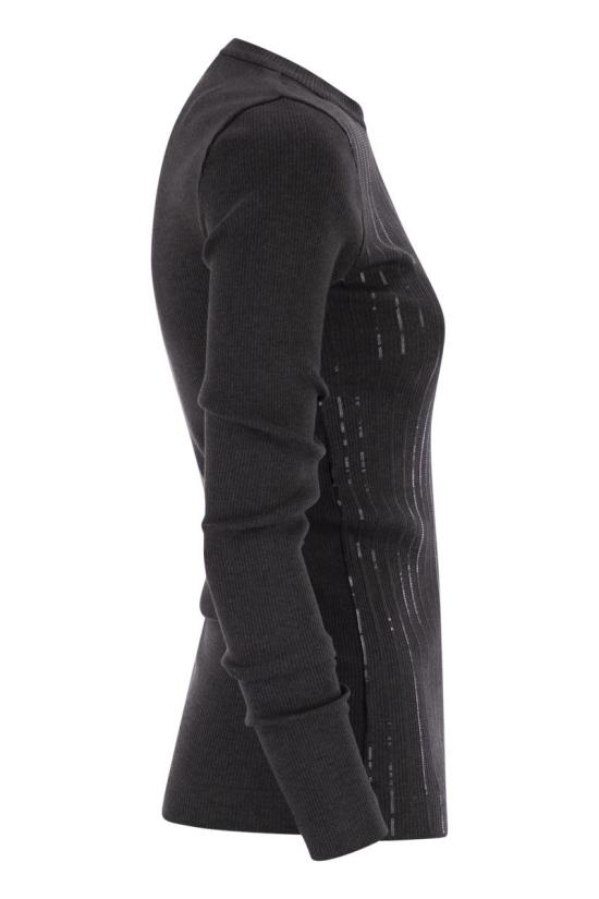 25FW 브루넬로 쿠치넬리 반팔 티셔츠 MG902EI400 C390 ANTHRACITE - BRUNELLO CUCINELLI