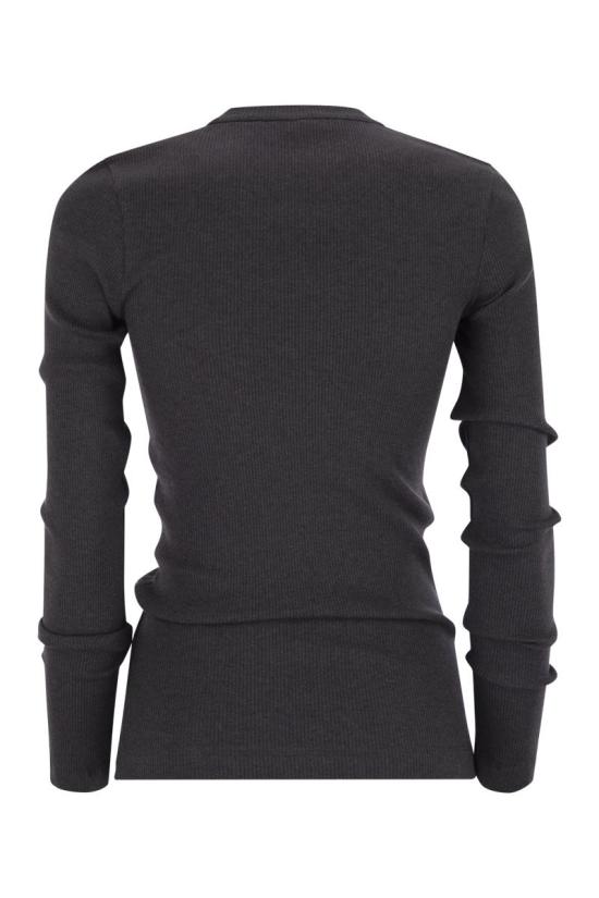 25FW 브루넬로 쿠치넬리 반팔 티셔츠 MG902EI400 C390 ANTHRACITE - BRUNELLO CUCINELLI