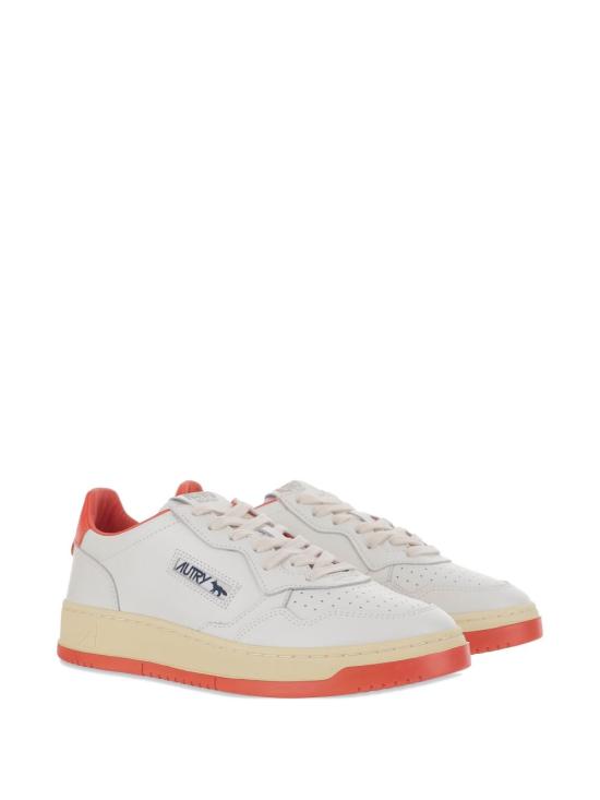 25FW 오트리 X 메종키츠네 스니커즈 AULMMK02 WHITE RED - AUTRY X MAISON KITSUNE