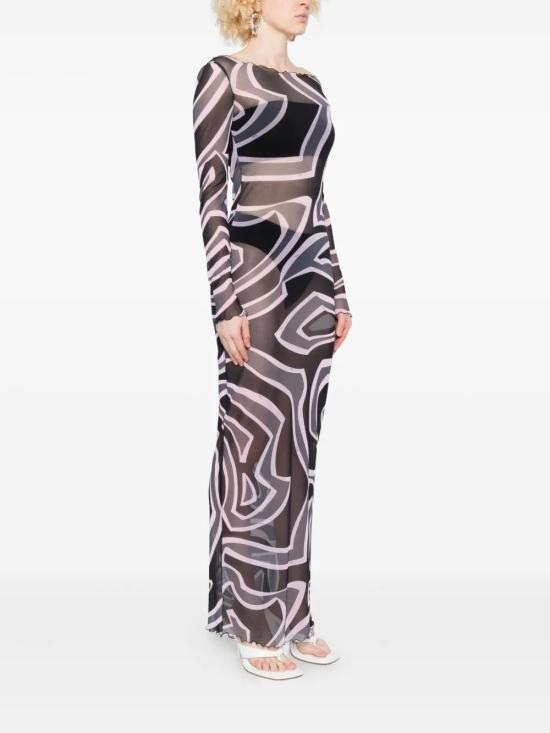 25FW 에밀리오푸치 미디 원피스 5UJI355U749047 BLACK - EMILIO PUCCI