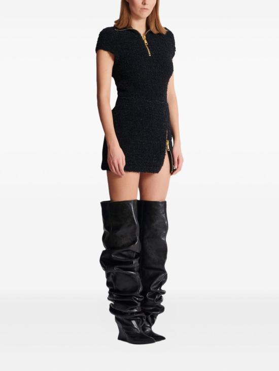 25FW 발망 미디 스커트 FF0LBB10KJ160PA BLACK - BALMAIN