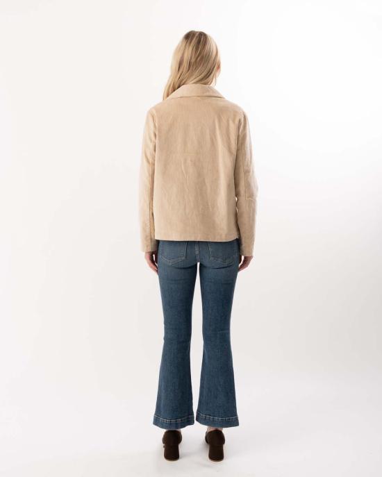  엘리엇 로렌 수트 자켓 코듀로이 더블 브레스티드 블레이저 레드 - ELLIOTT LAUREN