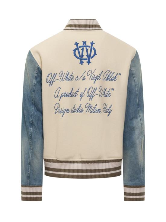 25FW 오프화이트 봄버 자켓 OMEH053F25FAB004 1746 WHITE - OFF WHITE
