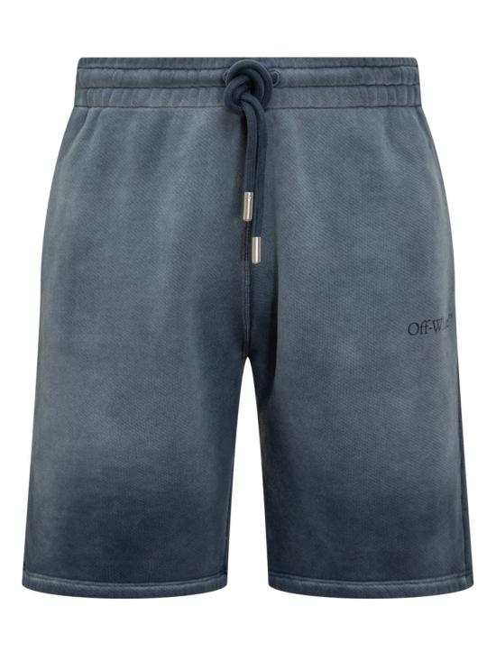 25FW 오프화이트 숏팬츠 OMCI013F25FLE009 4343 BLUE