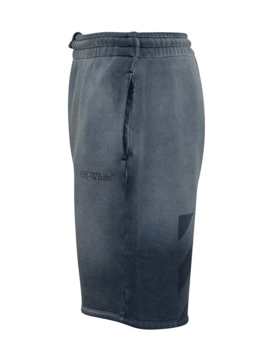 25FW 오프화이트 숏팬츠 OMCI013F25FLE009 4343 BLUE - OFF WHITE