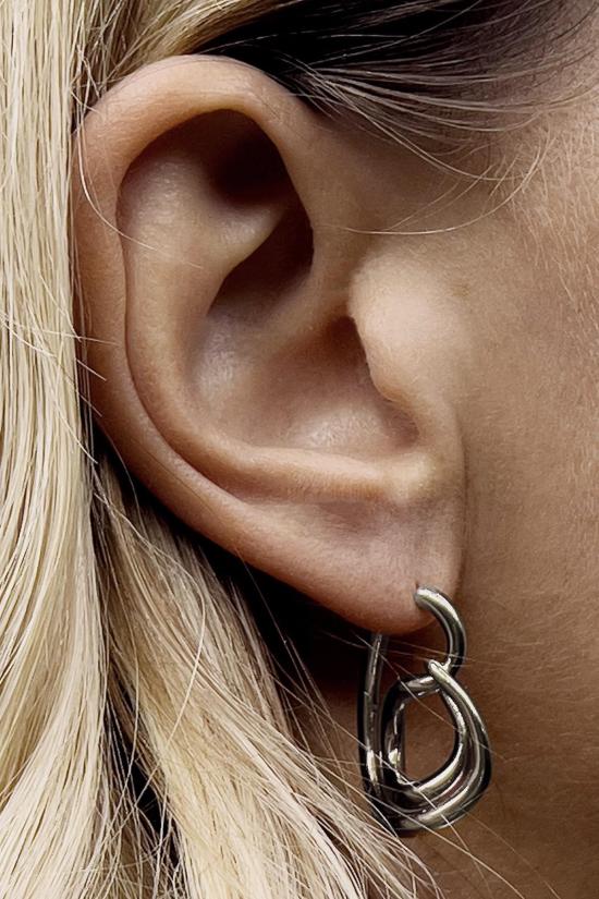  샬롯슈네이 이어링 샬롯 슈네이 라소 후프 귀걸이 실버 - CHARLOTTE CHESNAIS