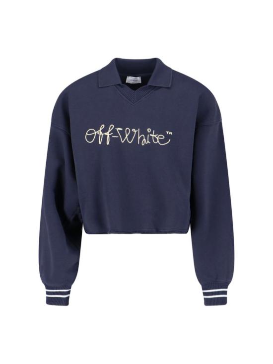 25FW 오프화이트 스웨터 OWBA07BF25FLE0024C19 BLUE