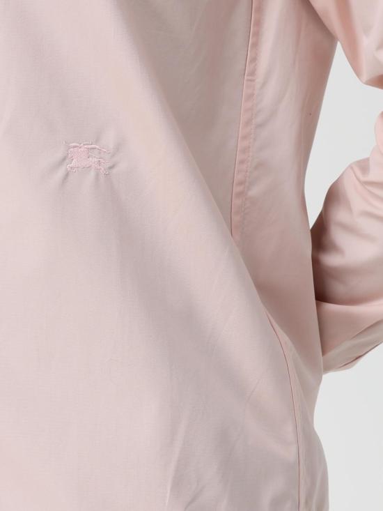 25FW 버버리 레귤러 핏 코튼 포플린 셔츠 8111216 Pink - BURBERRY