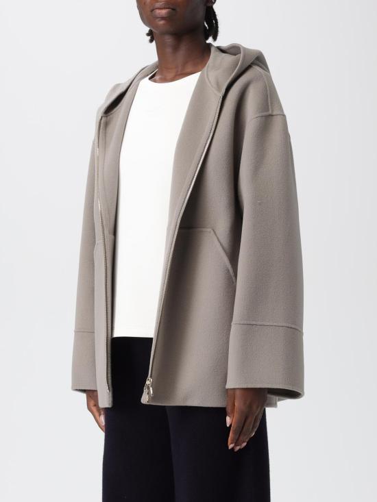 25FW 에스막스마라 로미나 후드 코트 2529086031600 049 Grey - 'S MAX MARA