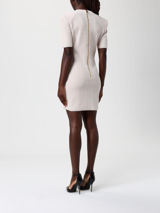 25FW 발망 롱 원피스 EF1R6135KI02 GUS Nude - BALMAIN