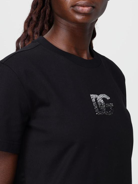 25FW 돌체앤가바나 반팔 티셔츠 F8V42ZGDCXZ N0000 Black - DOLCE & GABBANA