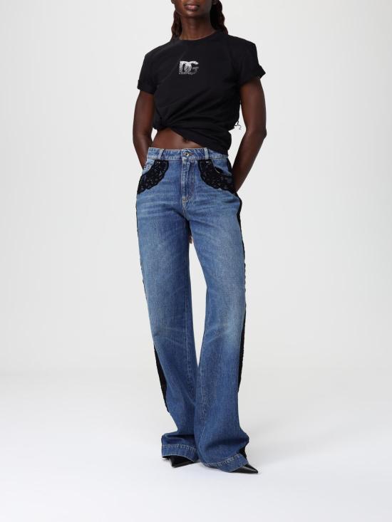 25FW 돌체앤가바나 반팔 티셔츠 F8V42ZGDCXZ N0000 Black - DOLCE & GABBANA