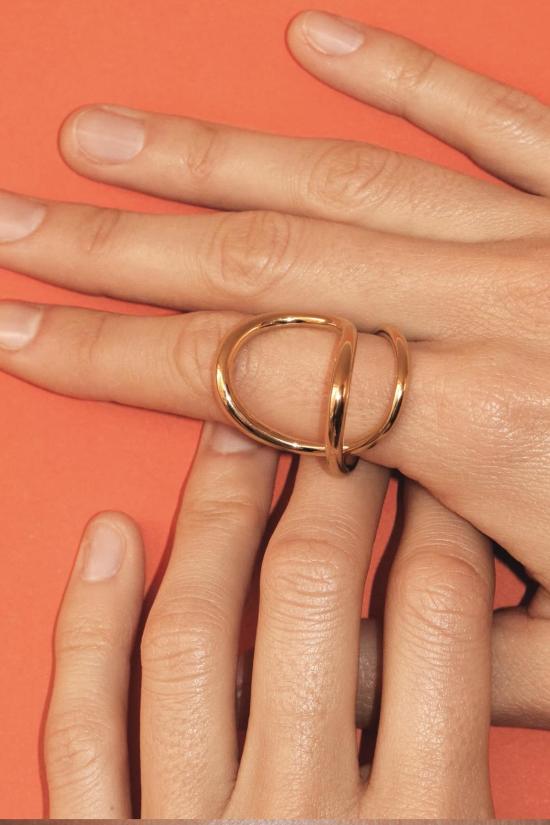  샬롯슈네이 반지 Charlotte Chesnais 리본  Vermeil - CHARLOTTE CHESNAIS