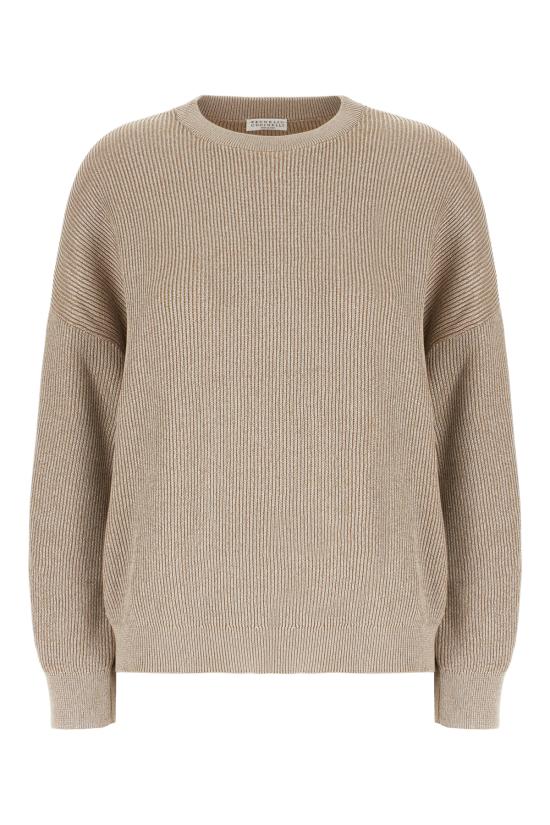 25FW 브루넬로 쿠치넬리 바니세 스웨터 MAZ260200 CXB87 NUTSHELL ARGENTO