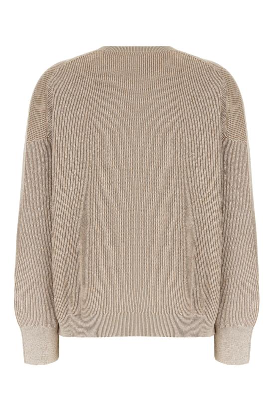 25FW 브루넬로 쿠치넬리 바니세 스웨터 MAZ260200 CXB87 NUTSHELL ARGENTO - BRUNELLO CUCINELLI
