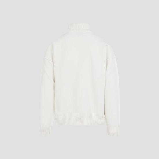 25FW 아미 ADC 터틀넥 스웨터 UKS839018 154 ECRU ROUGE - AMI