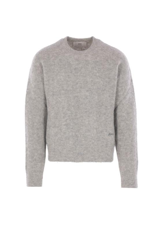 25FW 아미 스웨터 HKS824KN0021 050 GRIS