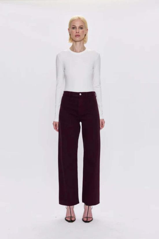  피스톨라 데님 팬츠 페니 하이라이즈 와이드 레그 진 - PISTOLA