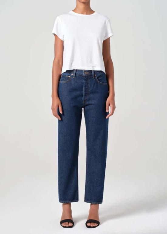  에이골디 데님 팬츠 아골드 90년대 핀치 웨이스트 크롭 진 재발매 - AGOLDE