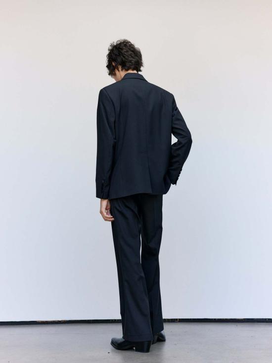  어니스트 더블유 베이커 스트레이트 팬츠 어니스트 W. 베이커 루즈핏 플레어 팬츠 블랙 - ERNEST W. BAKER