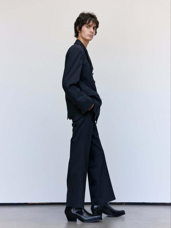  어니스트 더블유 베이커 스트레이트 팬츠 어니스트 W. 베이커 루즈핏 플레어 팬츠 블랙 - ERNEST W. BAKER