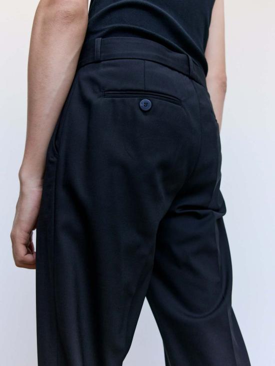  어니스트 더블유 베이커 스트레이트 팬츠 어니스트 W. 베이커 루즈핏 플레어 팬츠 블랙 - ERNEST W. BAKER