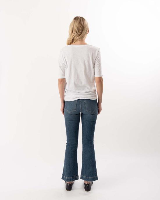  엘리엇 로렌 반팔 티셔츠 신치드  화이트 - ELLIOTT LAUREN