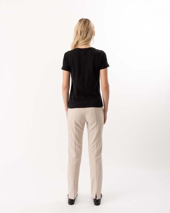  엘리엇 로렌 스트레이트 팬츠 스트레이트 레그 풀온 팬츠 카키 - ELLIOTT LAUREN