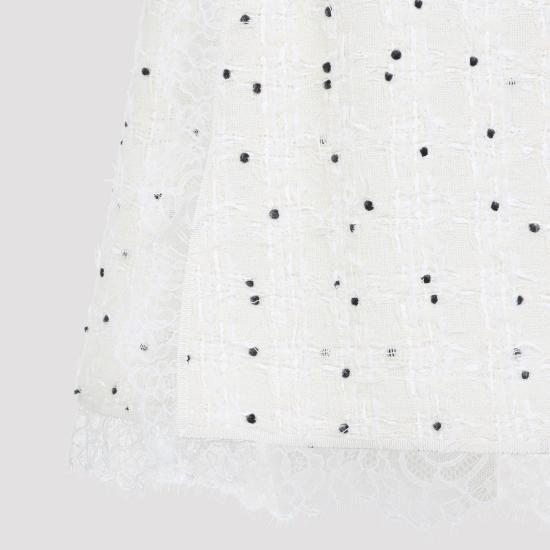 25FW 지암바티스타 발리 숏 스커트 25FWPVCA2041 28LIN M019 IVORY WHITE - GIAMBATTISTA VALLI