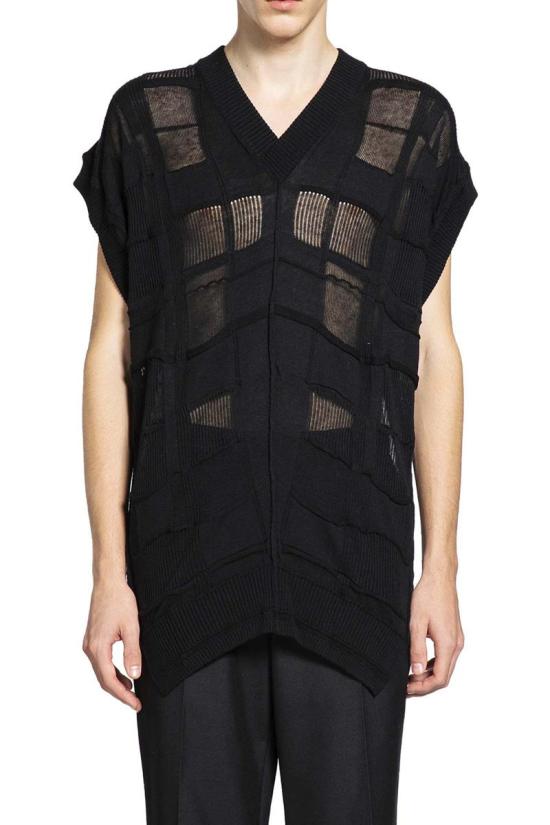 25FW Halos 니트 베스트 CHEVESBK Black