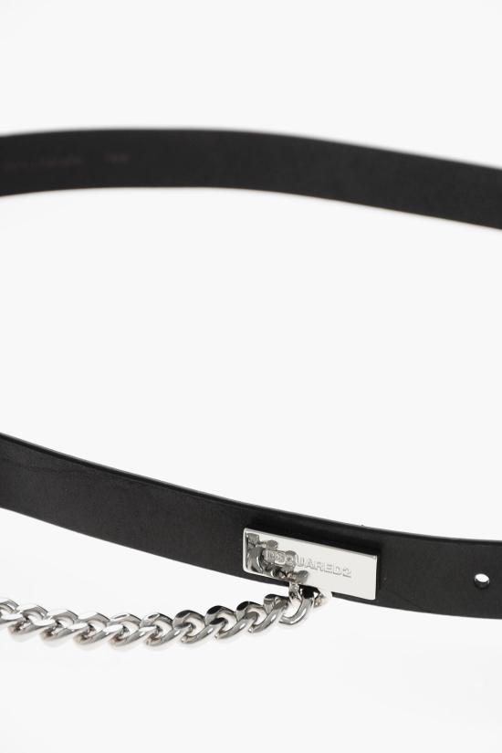  디스퀘어드2 가죽 벨트 BEM038512900001M802 Black - DSQUARED2