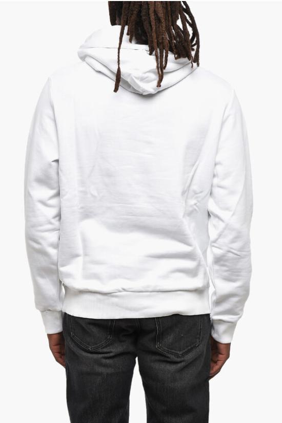  디젤 후드 티셔츠 A17095 RIAJH 100 White - DIESEL