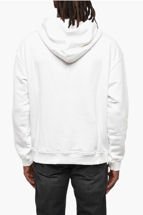  디젤 후드 티셔츠 A11592 0ILAC 100 White - DIESEL