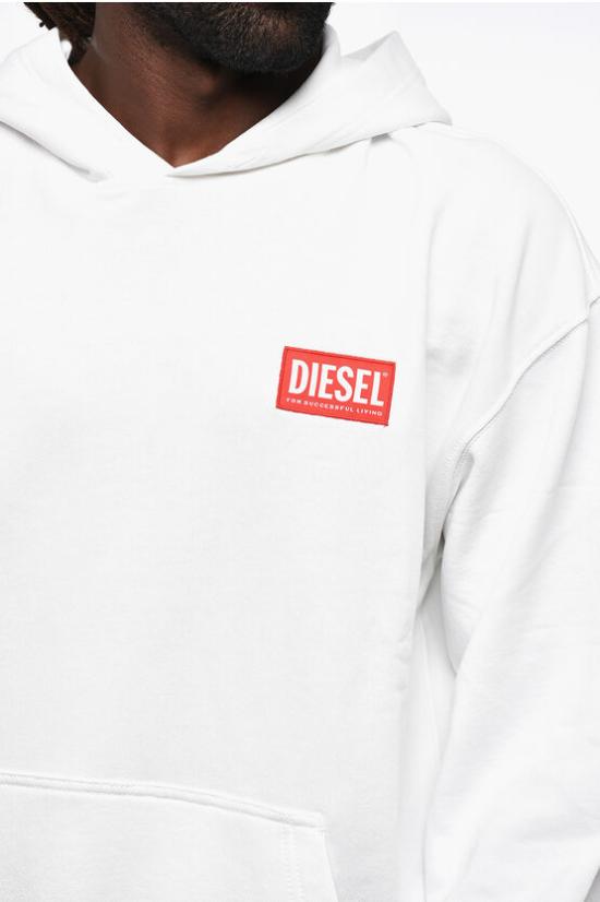  디젤 후드 티셔츠 A11592 0ILAC 100 White - DIESEL