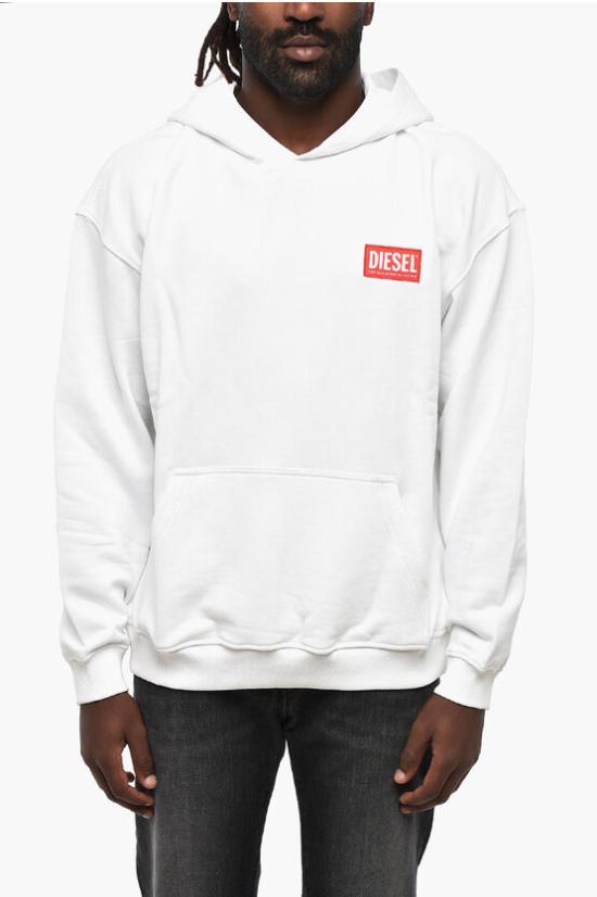  디젤 후드 티셔츠 A11592 0ILAC 100 White