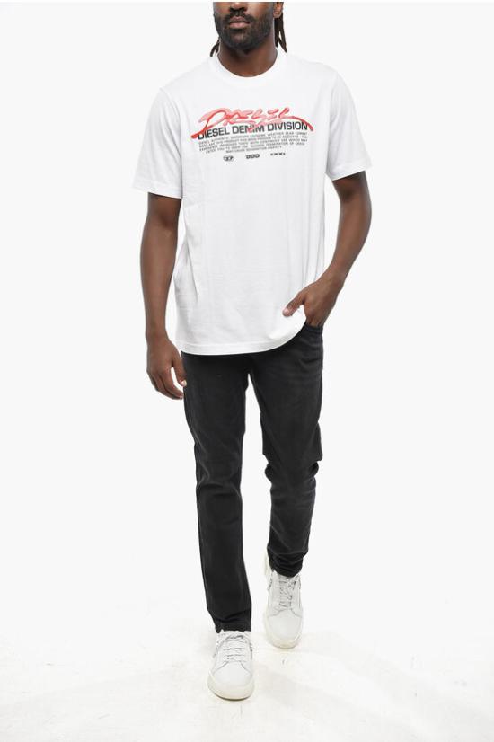  디젤 반팔 티셔츠 A11067 0CATM 100 White - DIESEL