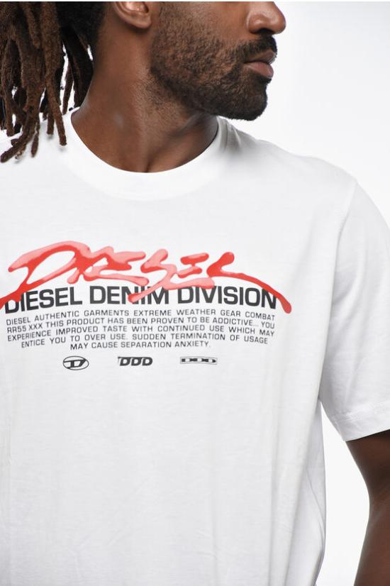  디젤 반팔 티셔츠 A11067 0CATM 100 White - DIESEL