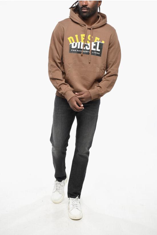  디젤 후드 티셔츠 A15467 RIAJH 71I Brown - DIESEL