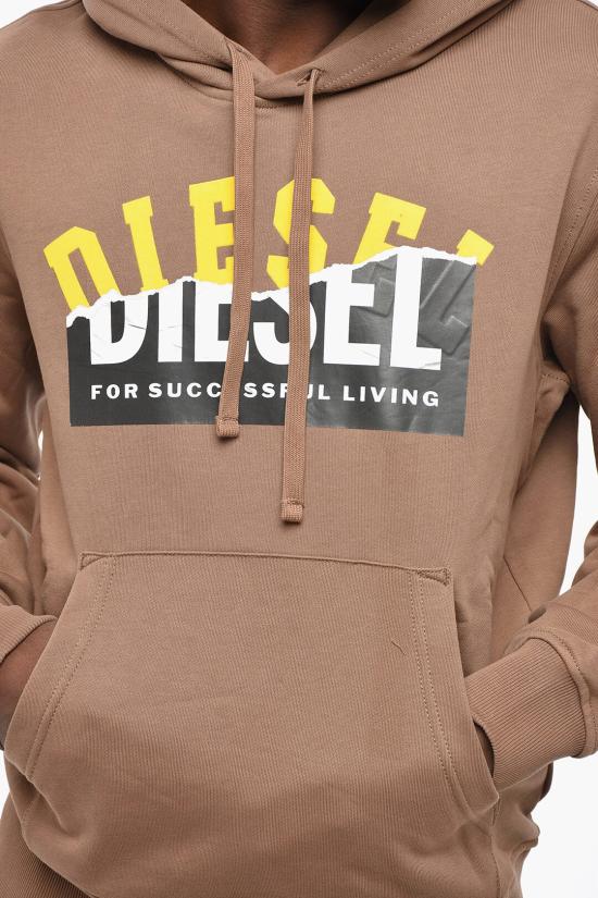  디젤 후드 티셔츠 A15467 RIAJH 71I Brown - DIESEL