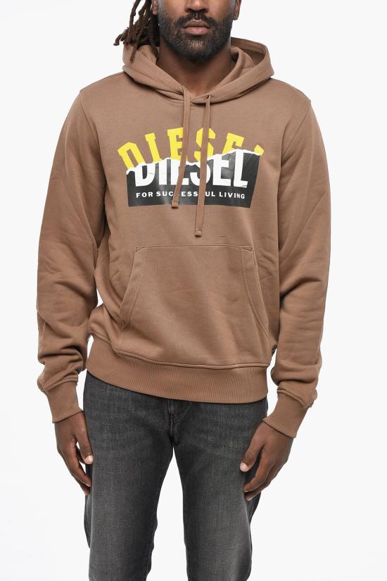  디젤 후드 티셔츠 A15467 RIAJH 71I Brown