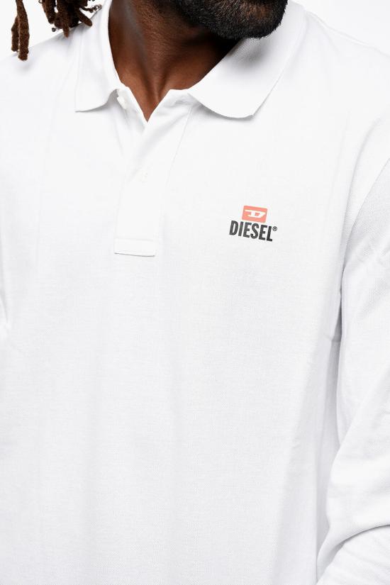  디젤 폴로 티셔츠 A15413 RBAWH 100 White - DIESEL