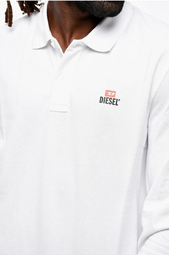  디젤 폴로 티셔츠 A15413 RBAWH 100 White - DIESEL