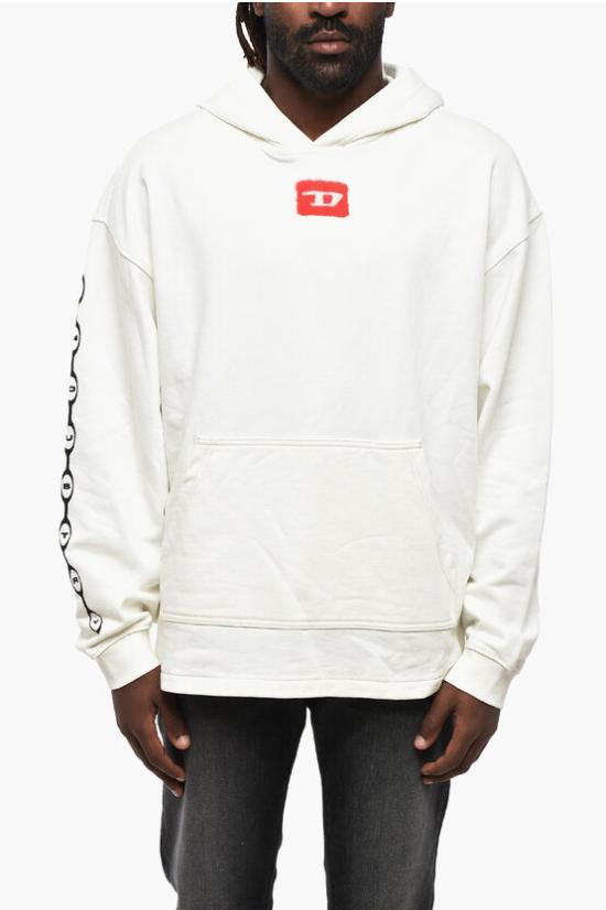  디젤 후드 티셔츠 A12908 0AKAL 141 White